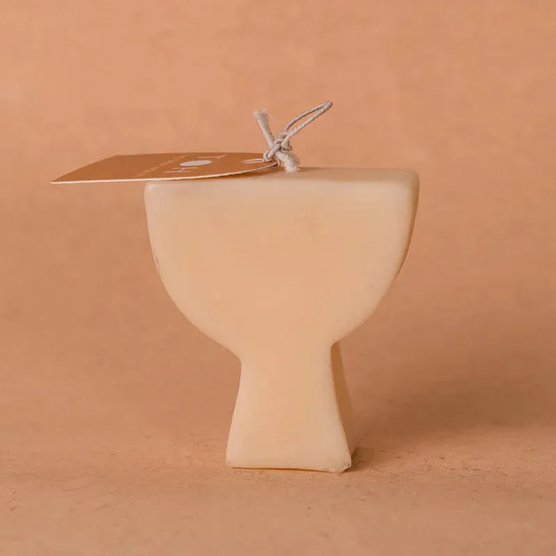Abstract Shape Pillar Candle | Multiple Fragrances | Single | 7.6 cm / 3 inches