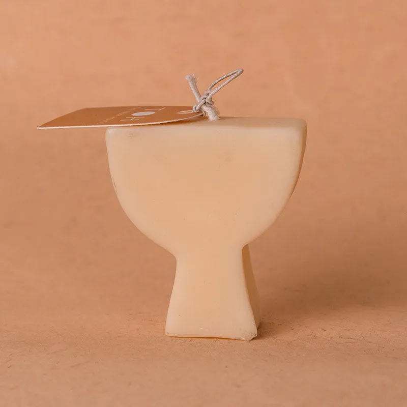 Abstract Shape Pillar Candle | Multiple Fragrances | Single | 7.6 cm / 3 inches