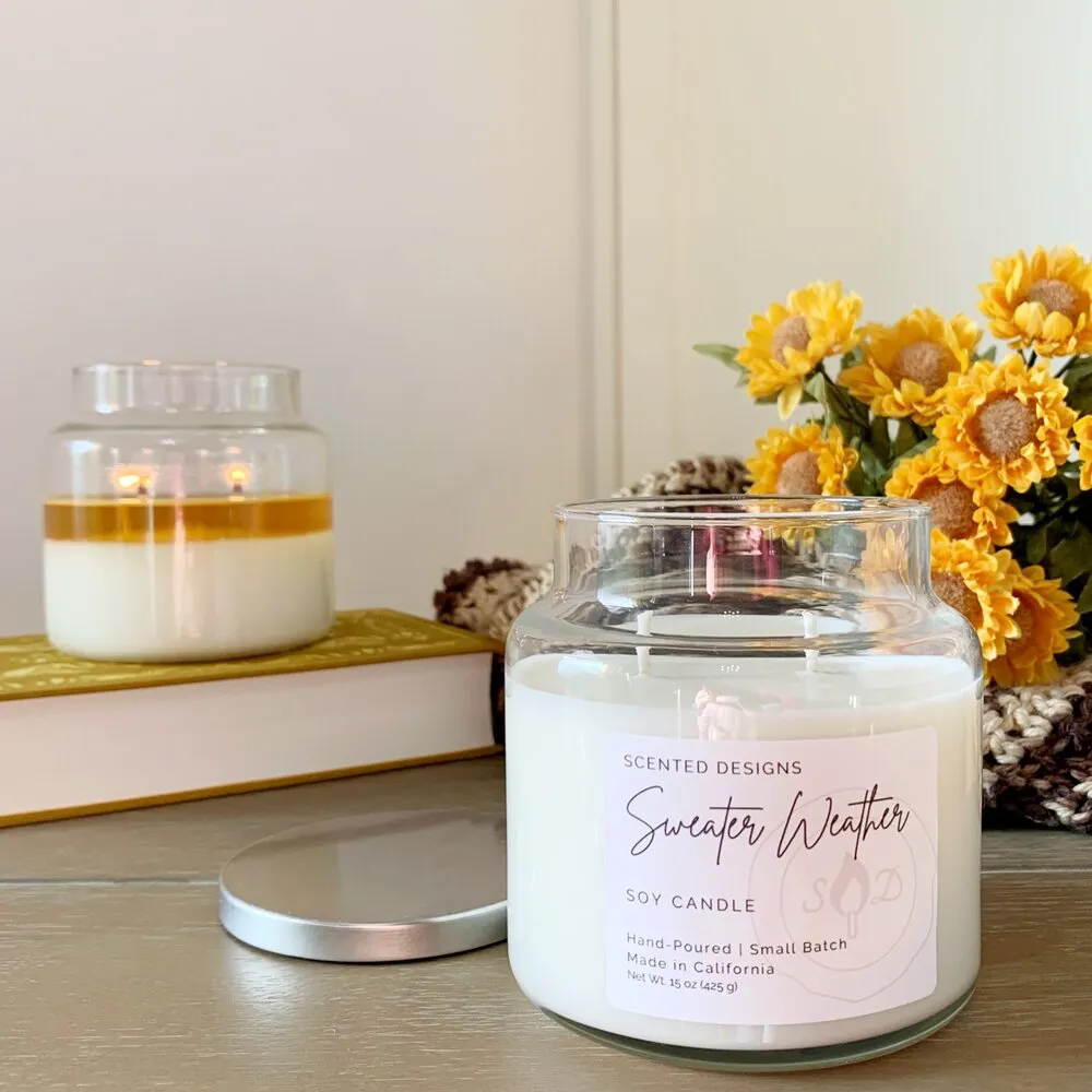 Apothecary Jar Soy Candle (8 Types)