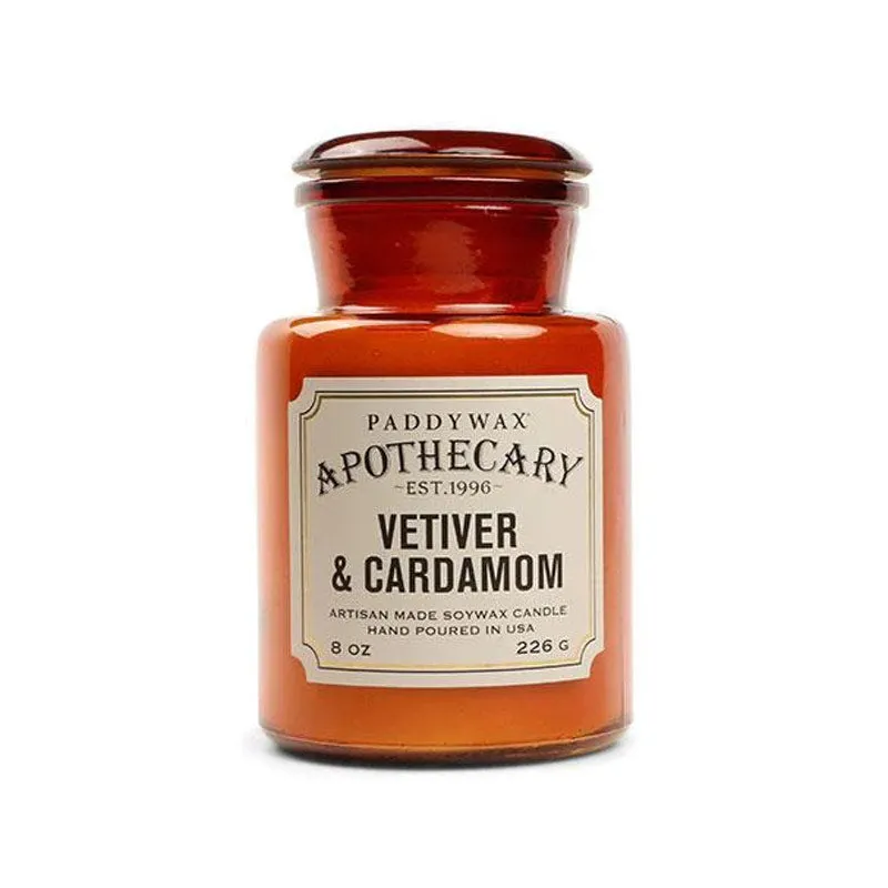 Apothecary Soy Wax Candle - Vetiver & Cardamom