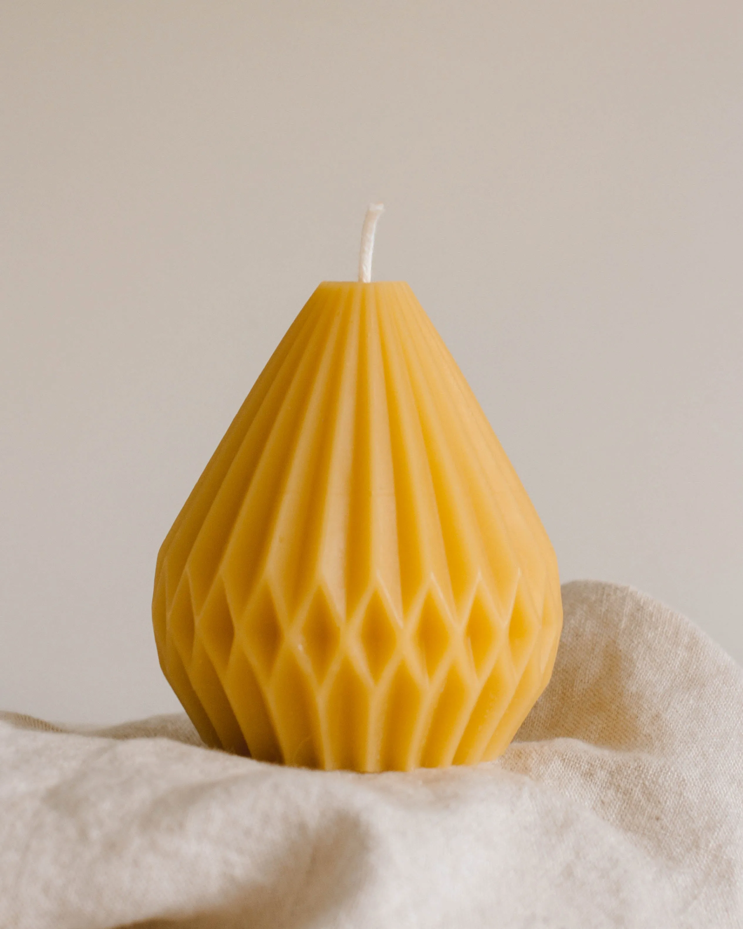 Artisan Beeswax Pear Candle
