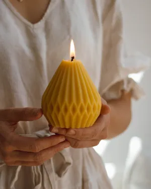 Artisan Beeswax Pear Candle
