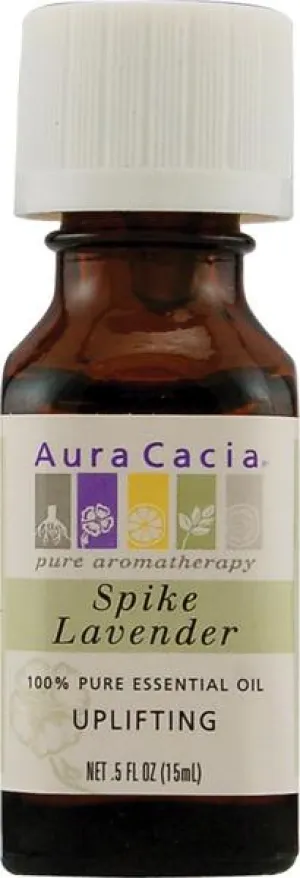 AURA CACIA - 100% Pure Essential Oil Spike Lavender - 0.5 fl. oz. (15 ml)