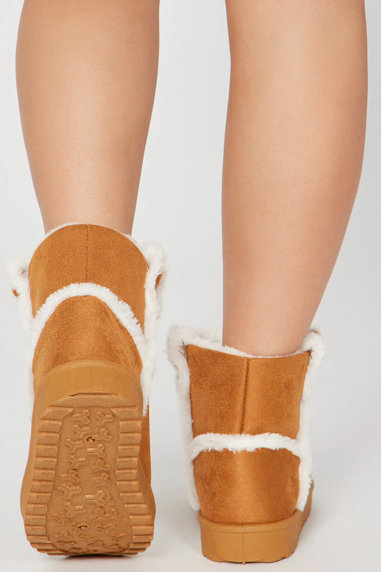 Autumn Leaves Booties - Camel