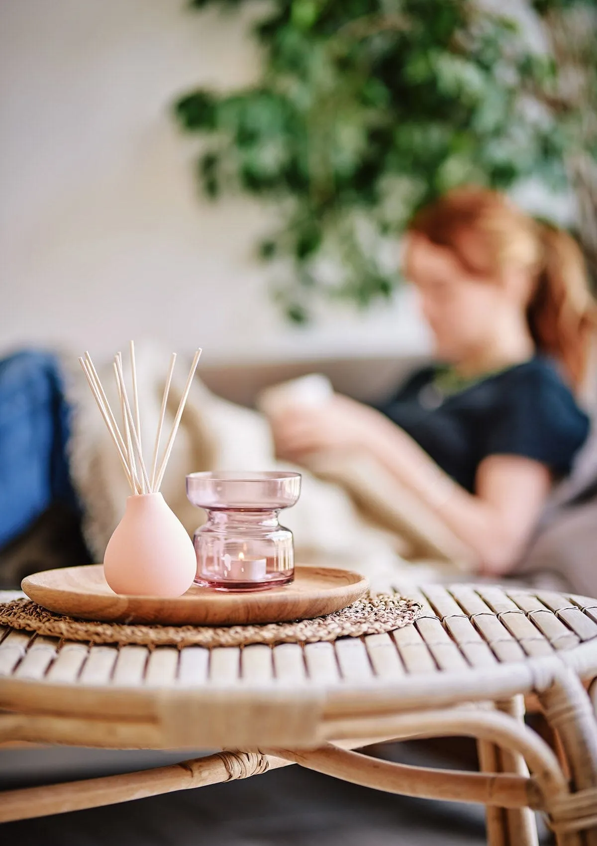 Aztec Tuberose Reed Diffuser - Peach Almond Milk and Tuberose