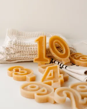 Beeswax Number Candles | Wholesale