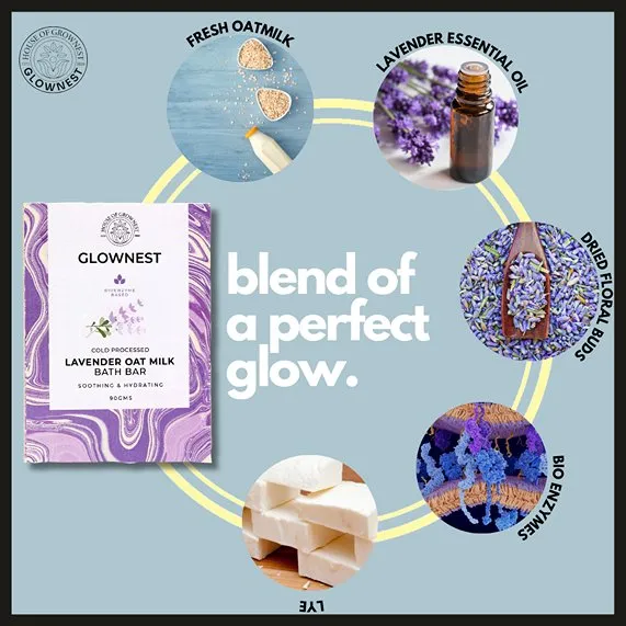 Bio Enzyme Based Lavender Oatmilk Bath Bar