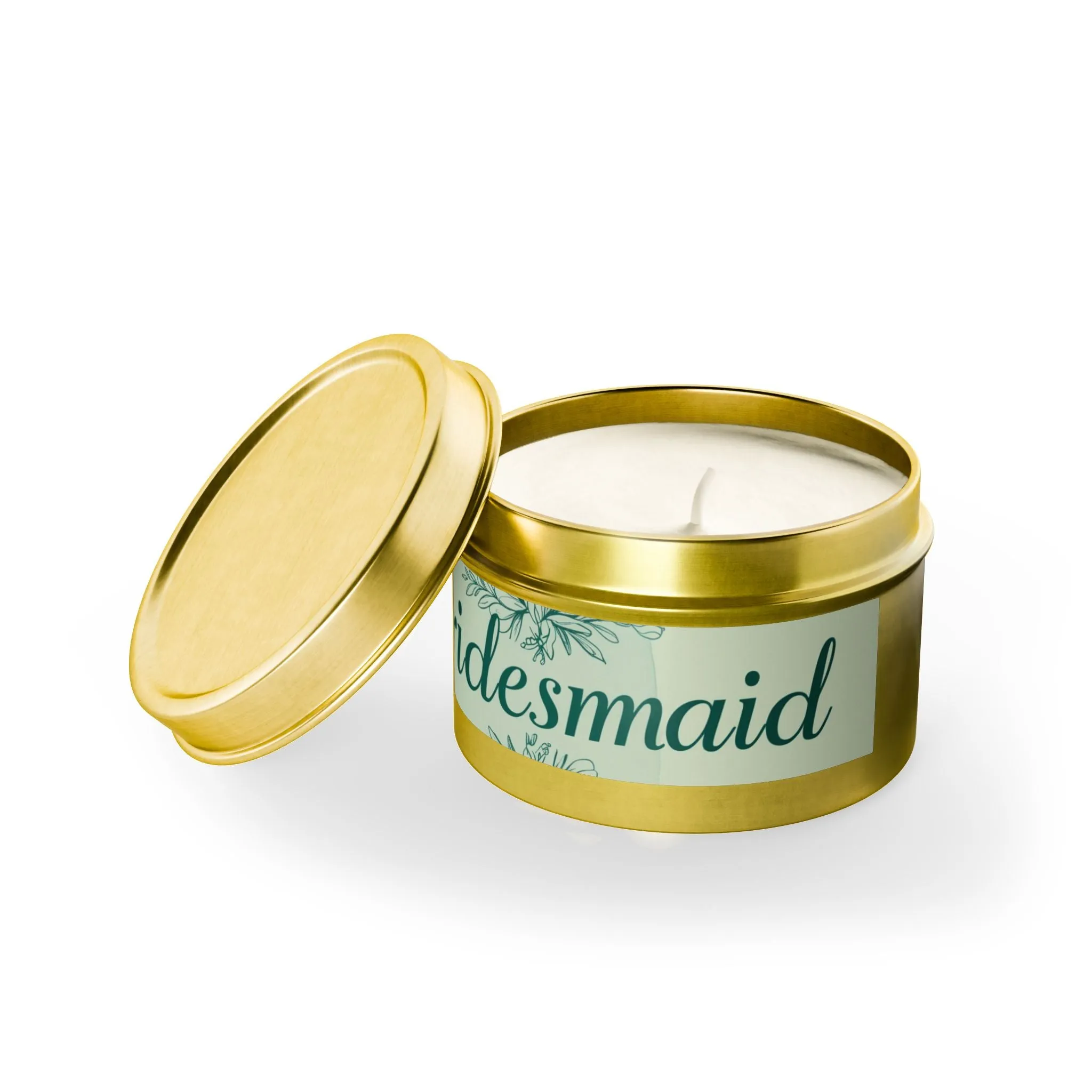 Bridesmaid Tin Candles