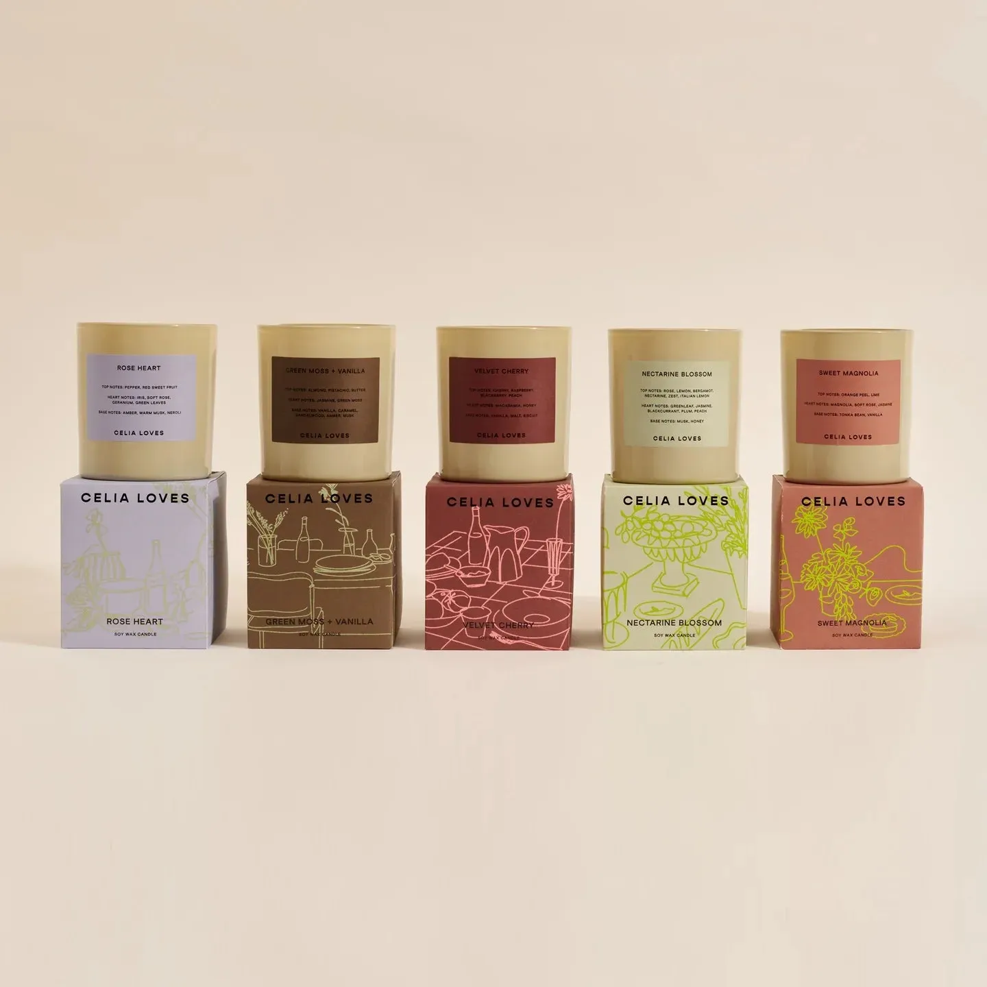 Celia Loves - Soiree 80hr Soy Candle (Sweet Magnolia)