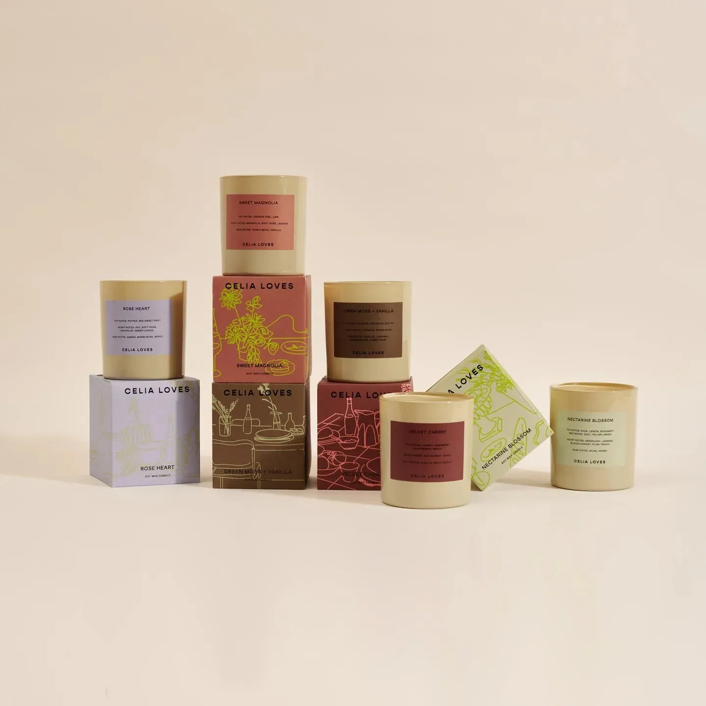 Celia Loves - Soiree 80hr Soy Candle (Sweet Magnolia)