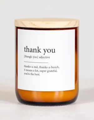 Dictionary Candle – Thank You