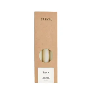 Dinner Candles, Pack of 6, Ivory
