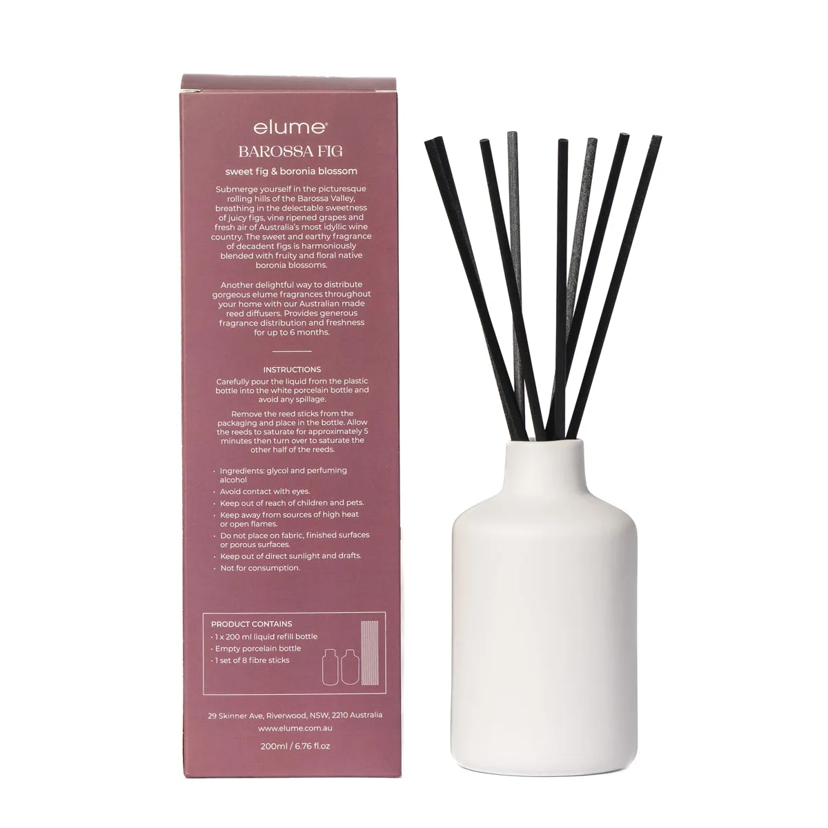 Elume Australian Escapes: Barossa Fig Reed Diffusers