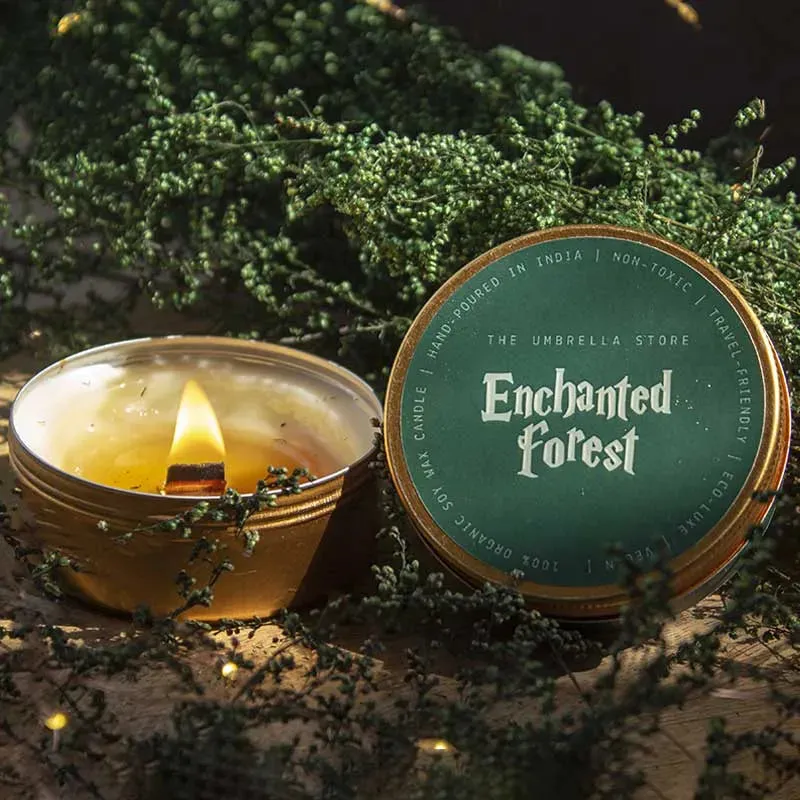 Enchanted Forest Scented Candle | Single | 8.1 x 3.1 cm / 3.2 x 1.2 inches