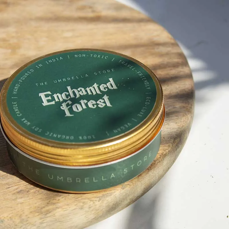 Enchanted Forest Scented Candle | Single | 8.1 x 3.1 cm / 3.2 x 1.2 inches