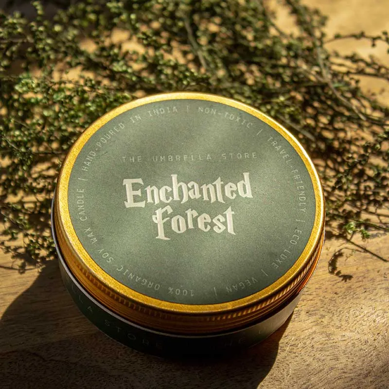 Enchanted Forest Scented Candle | Single | 8.1 x 3.1 cm / 3.2 x 1.2 inches
