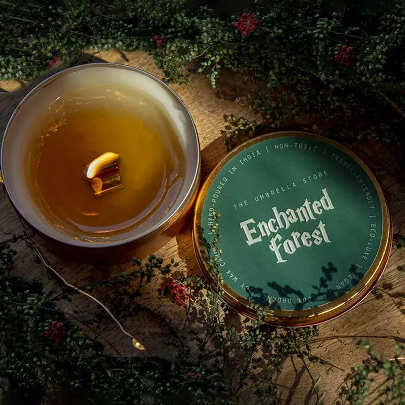 Enchanted Forest Scented Candle | Single | 8.1 x 3.1 cm / 3.2 x 1.2 inches