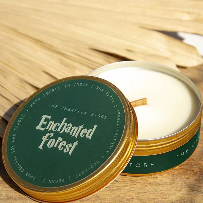 Enchanted Forest Scented Candle | Single | 8.1 x 3.1 cm / 3.2 x 1.2 inches
