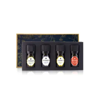 Essential Oils, Classic Set of 4 (Lemongrass, Lavender, Bergamot & Deep Sleep)