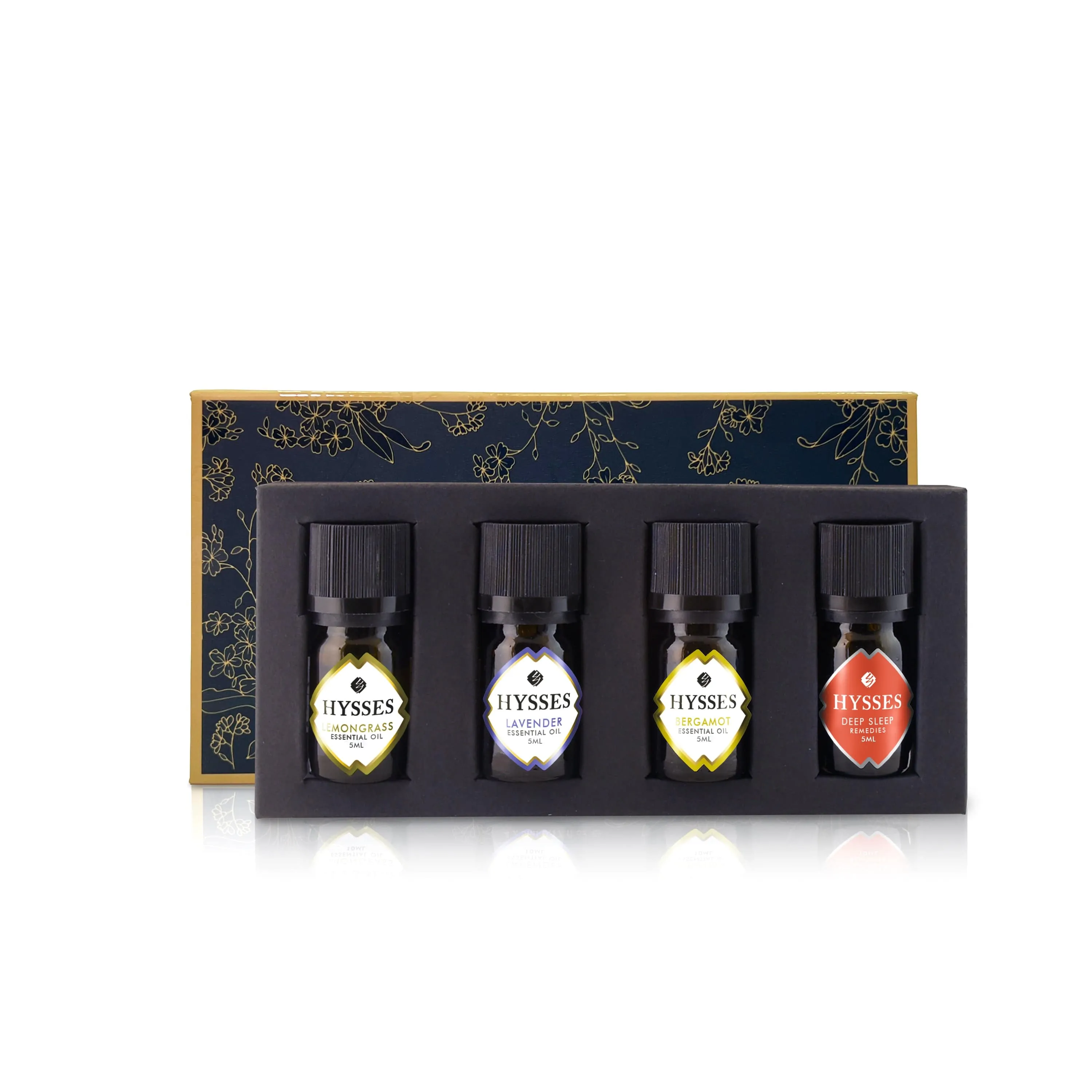 Essential Oils, Classic Set of 4 (Lemongrass, Lavender, Bergamot & Deep Sleep)