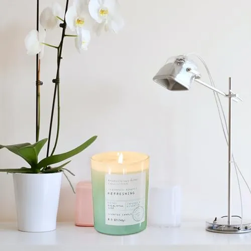 Eucalyptus & Sage Scented Candle, Soy Wax Candle for Home, Natural Wax Luxury Jar Candles, Highly Fragrance 10oz Premium Ideal Candle Gift