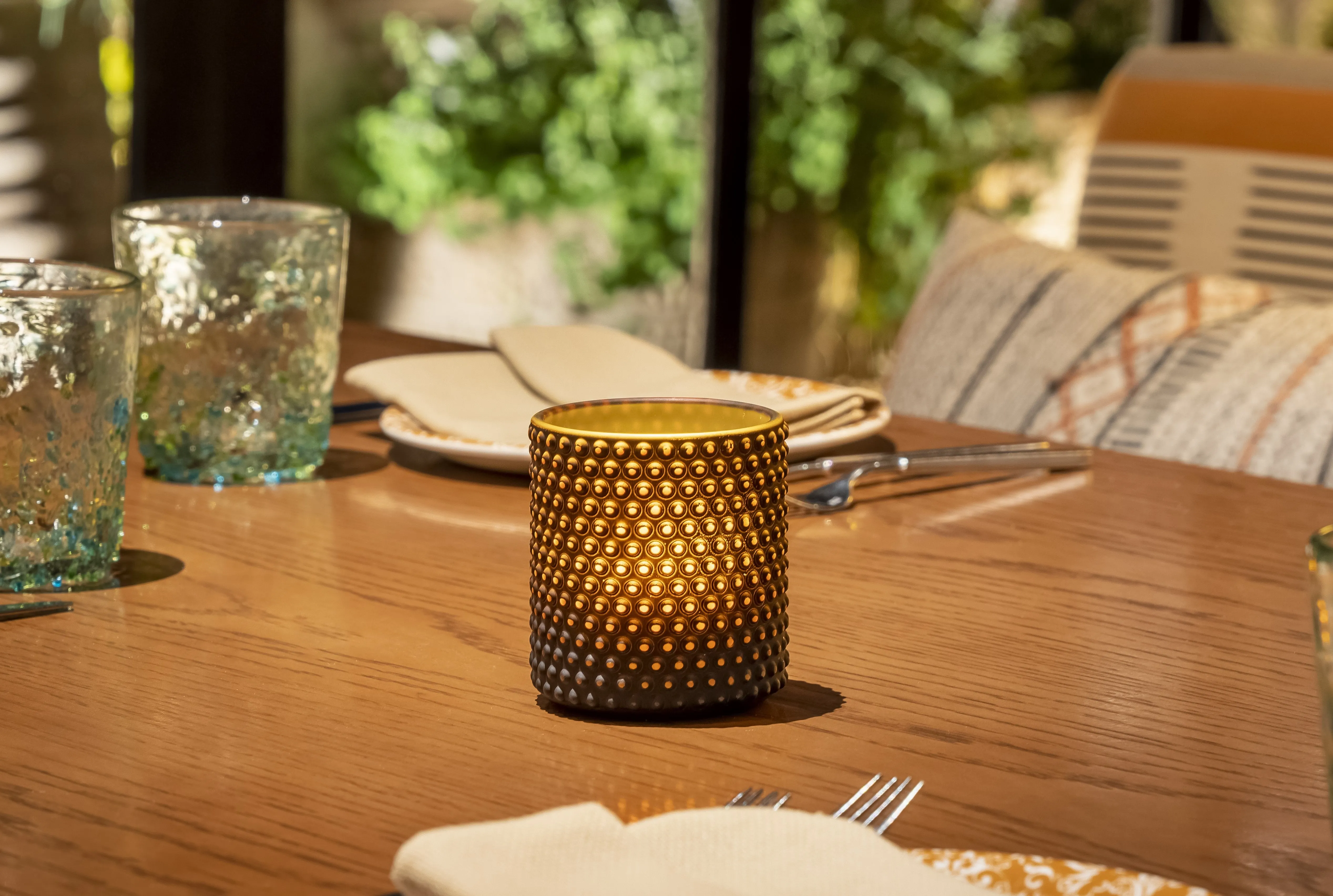 Frosted Glass Candle Holders, 6 ct
