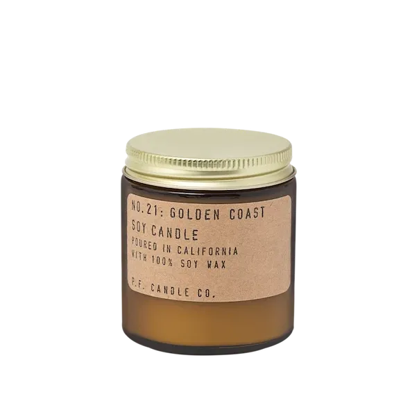 Golden Coast Amber Jar Soy Candle
