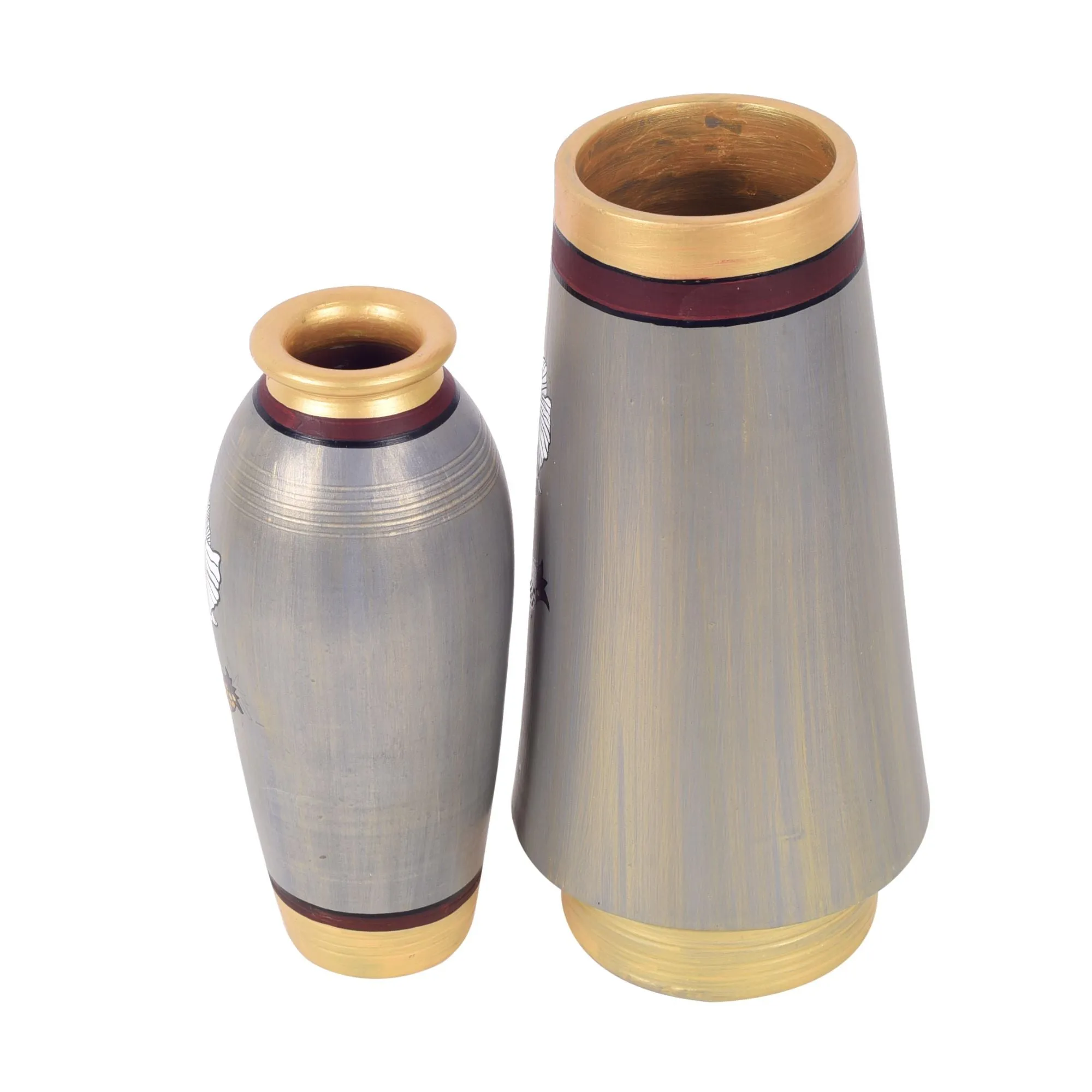 Golden Hour Terracotta Vases (Set of 2) (4.5x9/3x7)