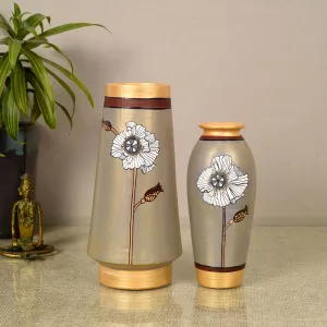 Golden Hour Terracotta Vases (Set of 2) (4.5x9/3x7)