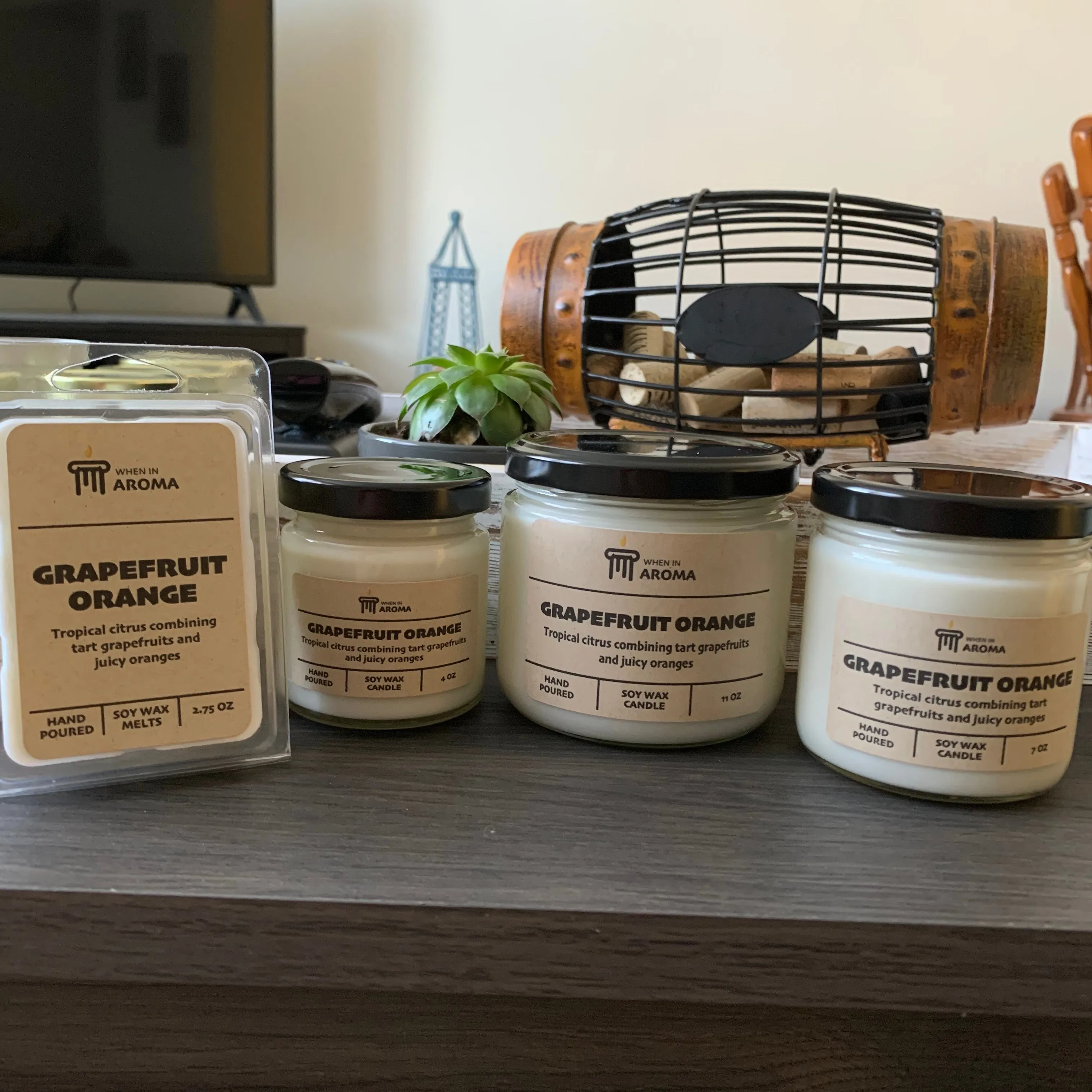 Grapefruit Orange Soy Candle