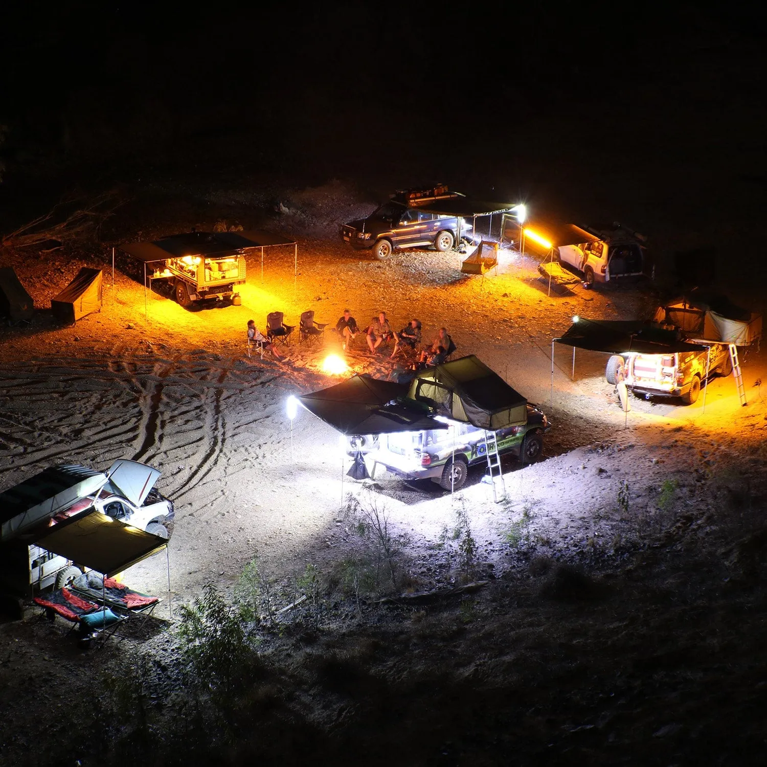 HARDKORR 4 Bar Tri-Colour LED Camp Light Kit