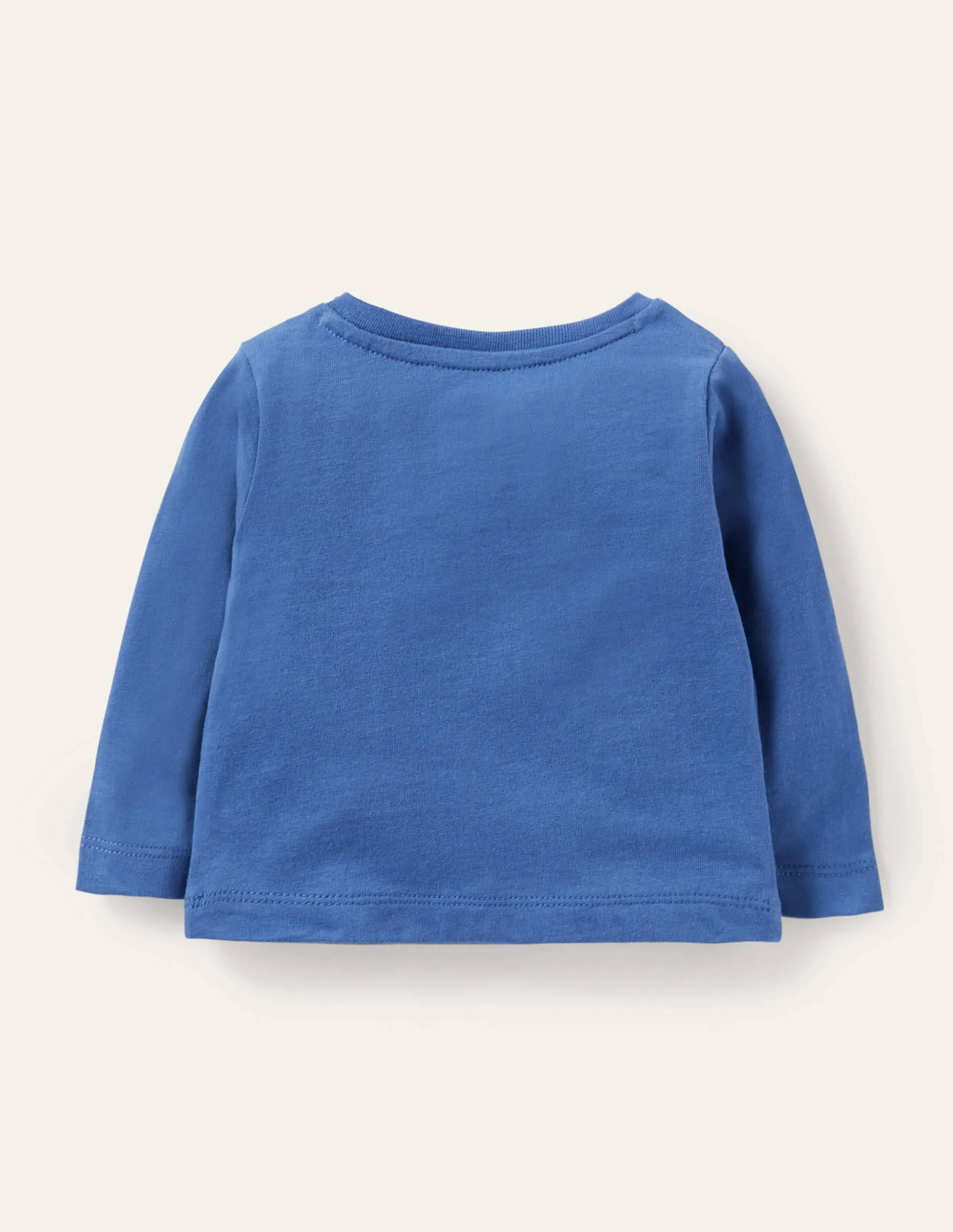 Hedgehog Appliqué T-shirt-Elizabethan Blue Hedgehog