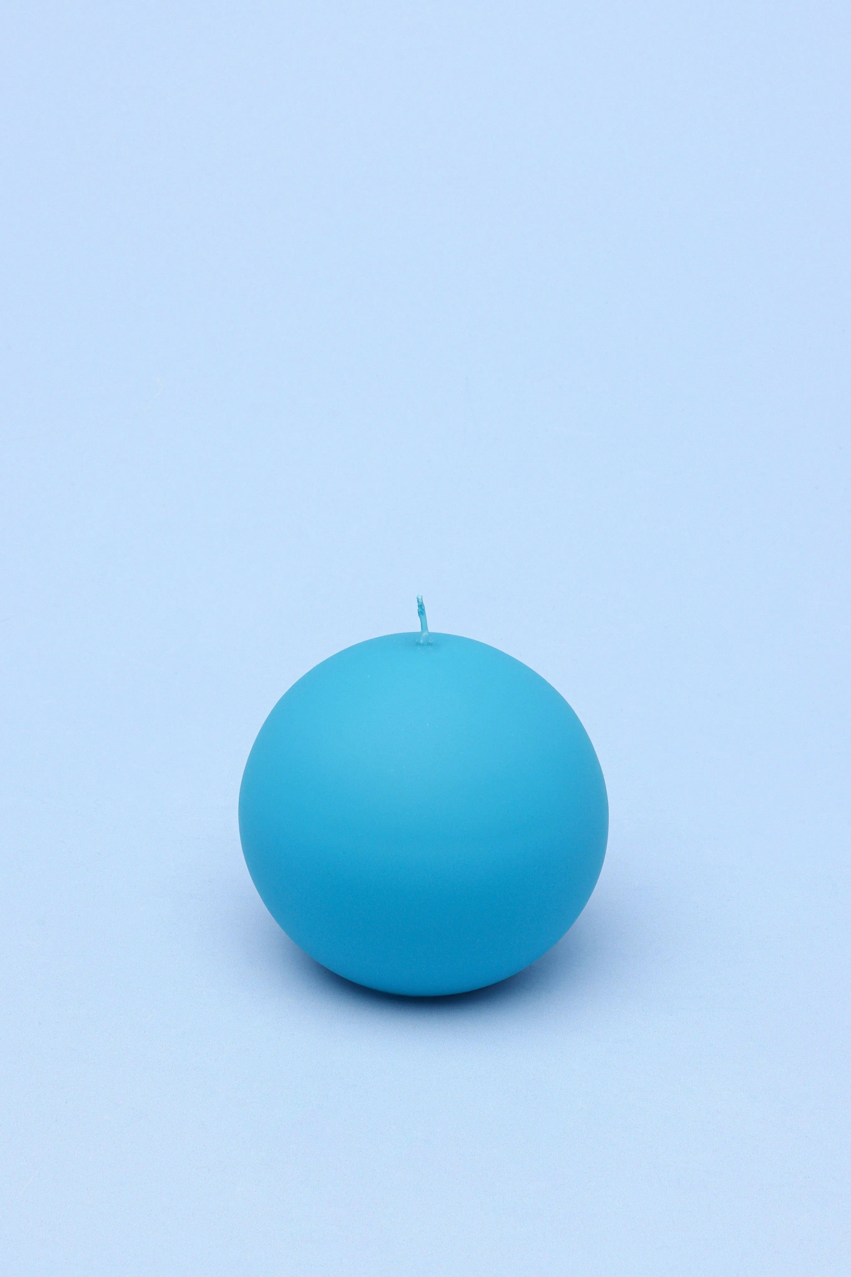 Henry Velvet Matt Powder Blue Pillar Candles
