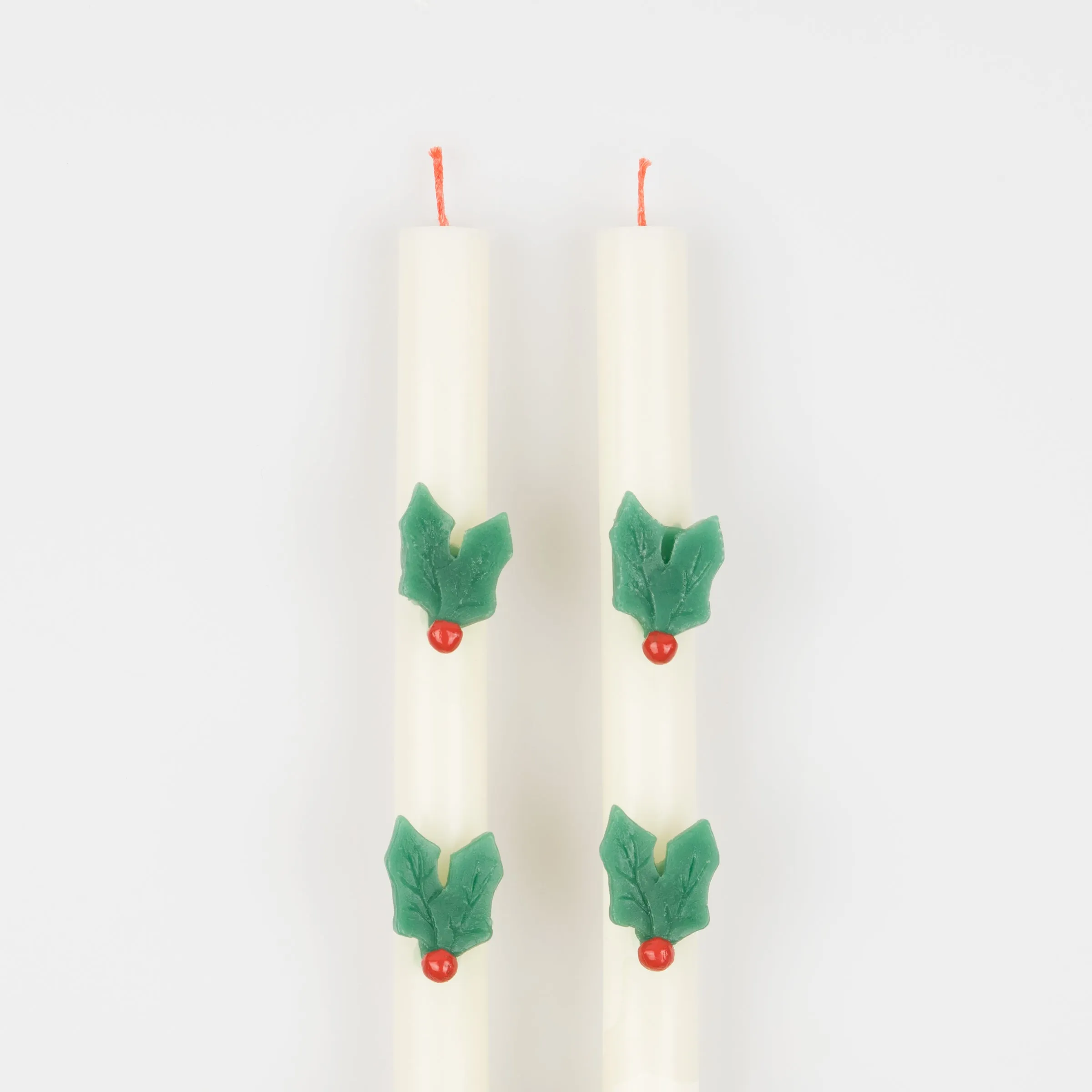 Holly Table Candles (x 2)