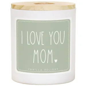 I Love You Mom Candle