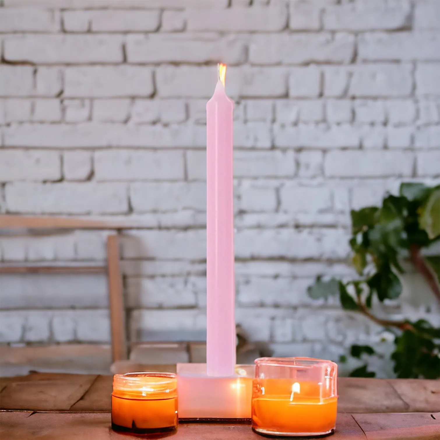 Large Coloured Taper Candles