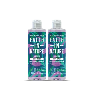 Lavender & Geranium Body Wash Duo