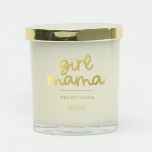 Le La Lo 10oz Glass   Gold Lid Candle | Girl Mama