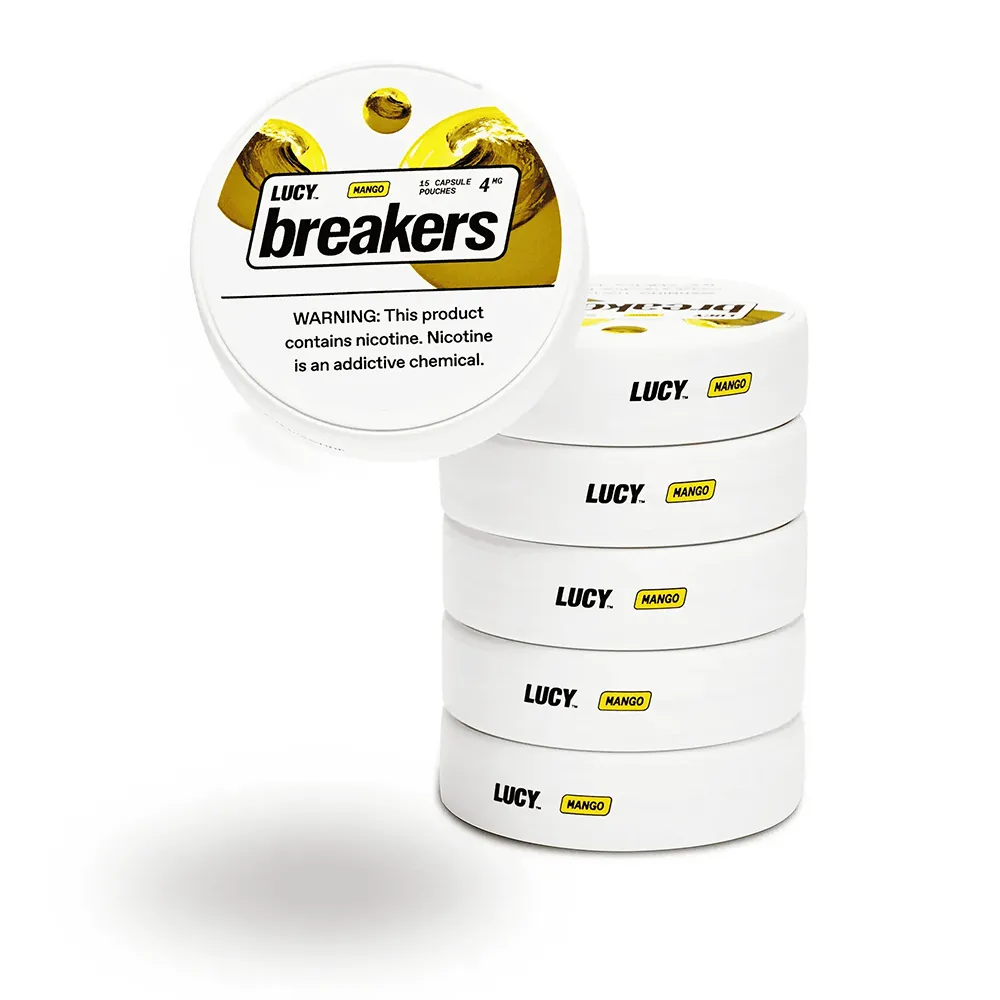 Lucy Breakers Nicotine Capsule Pouches (15ct Can)(5-Can Pack)