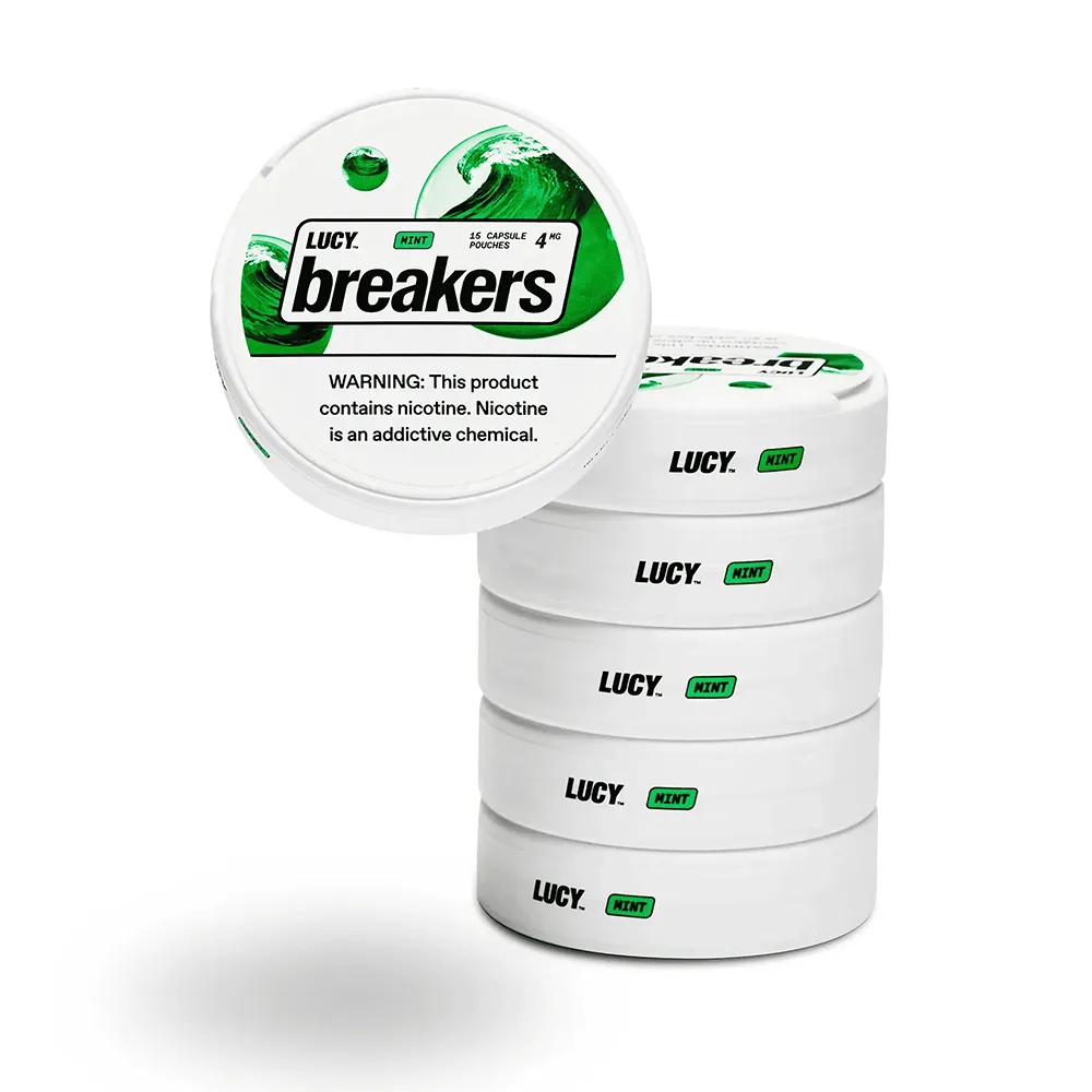 Lucy Breakers Nicotine Capsule Pouches (15ct Can)(5-Can Pack)