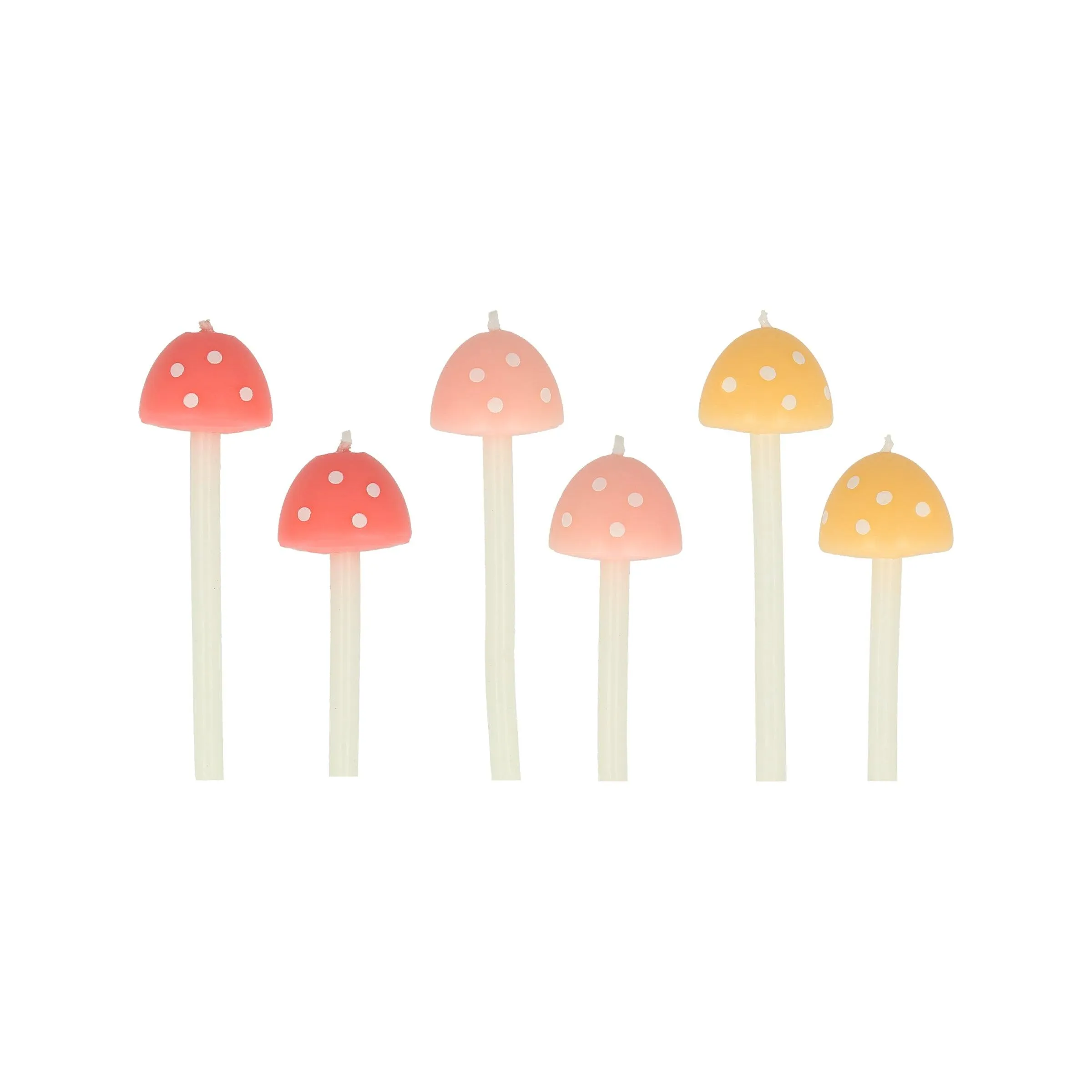 Mushroom Birthday Candles(x6)