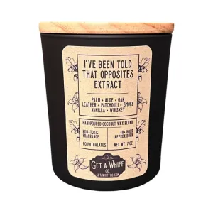 Opposites Extract | Vanilla & Oak Wood Wick Candle || 7.3 oz