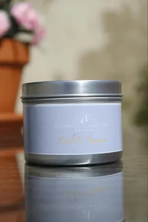 Oud & Jasmine Scented Candle Tin