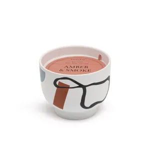 Paddywax: Wabi Sabi 12oz Ceramic Candle Amber & Smoke