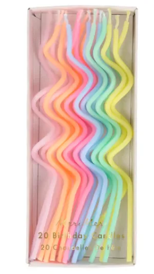 Pastel Swirly Candles