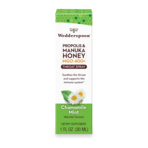 Propolis & Manuka Honey Throat Spray 1 Fl. Oz. MGO 400  (3 Options)