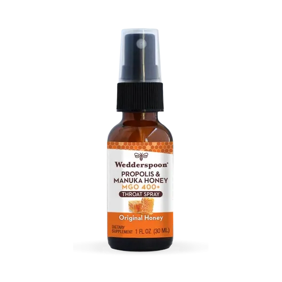 Propolis & Manuka Honey Throat Spray 1 Fl. Oz. MGO 400  (3 Options)