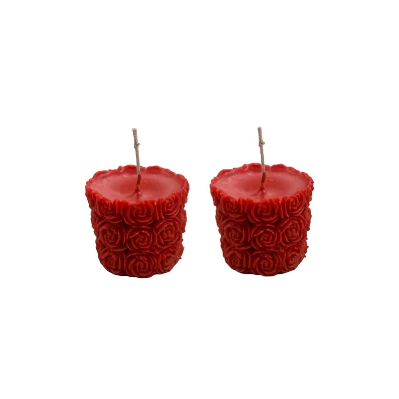 Rostora Rose Scented Candle - Set Of Two
