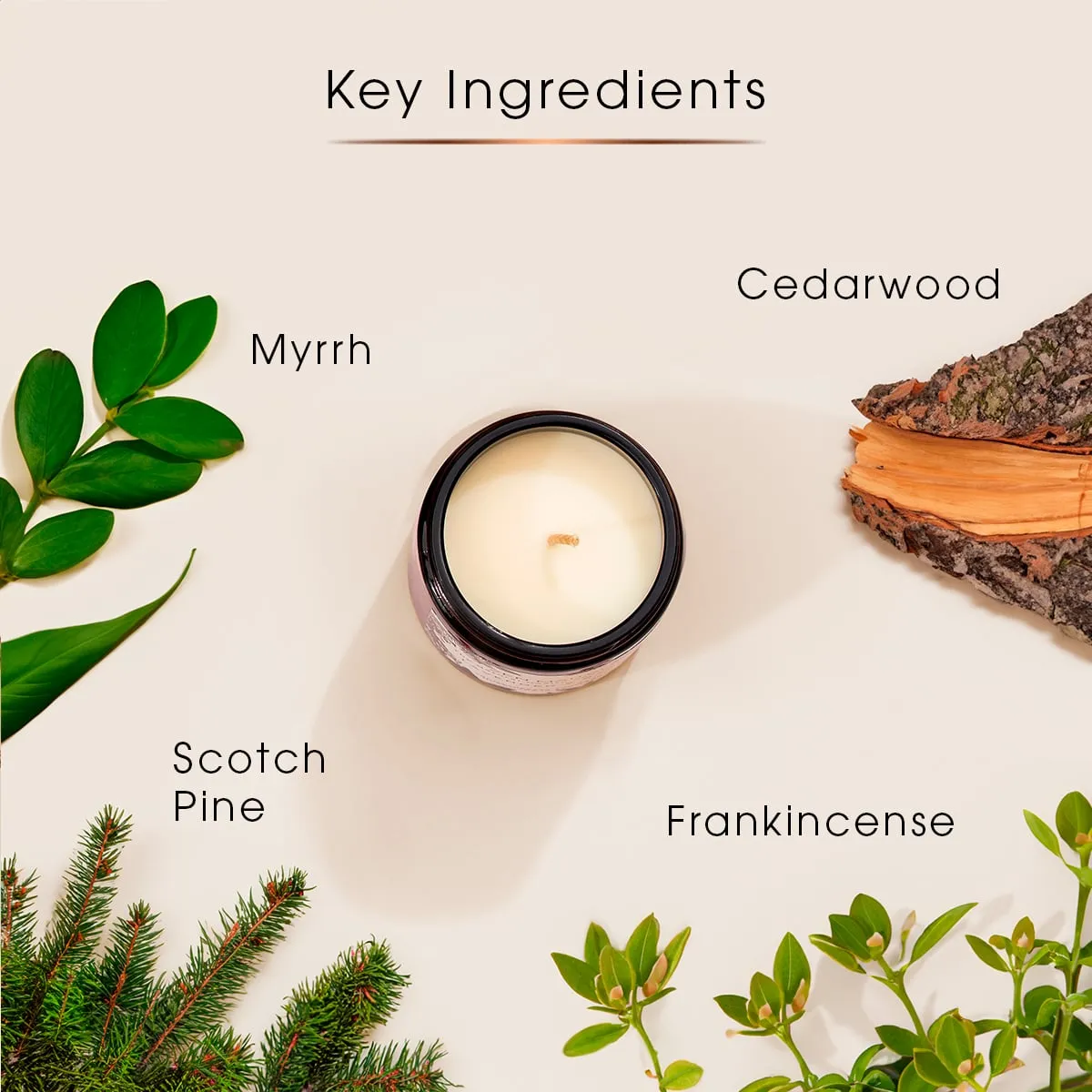 Sanctuary Candle with Frankicense & Myrrh  | Grounding and Calming