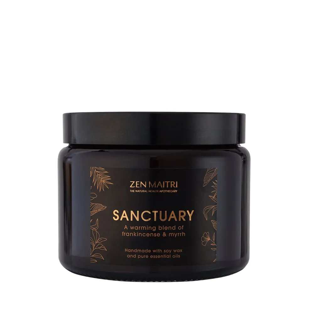 Sanctuary Candle with Frankicense & Myrrh  | Grounding and Calming